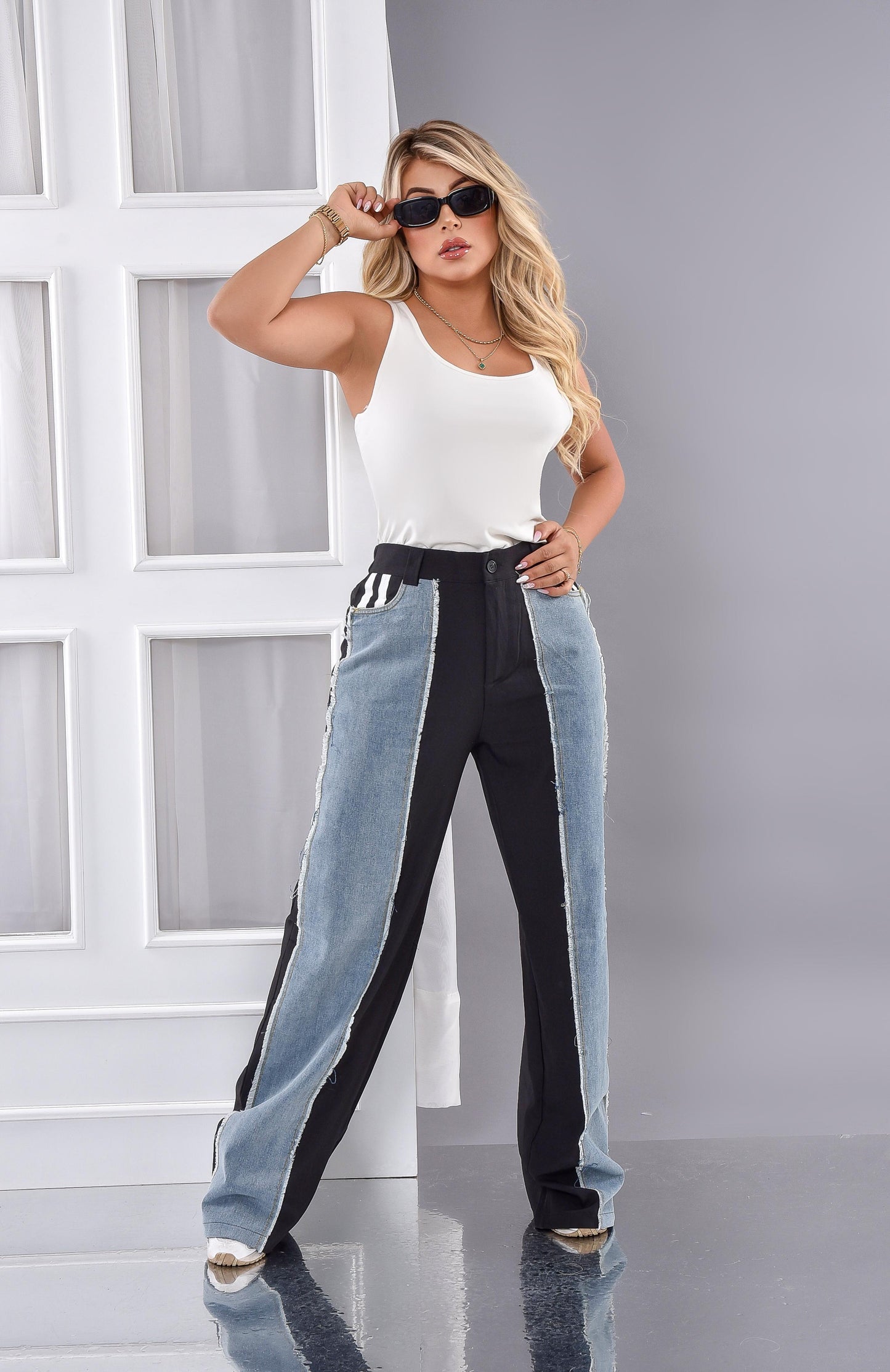 Pantalón Chic Contrast