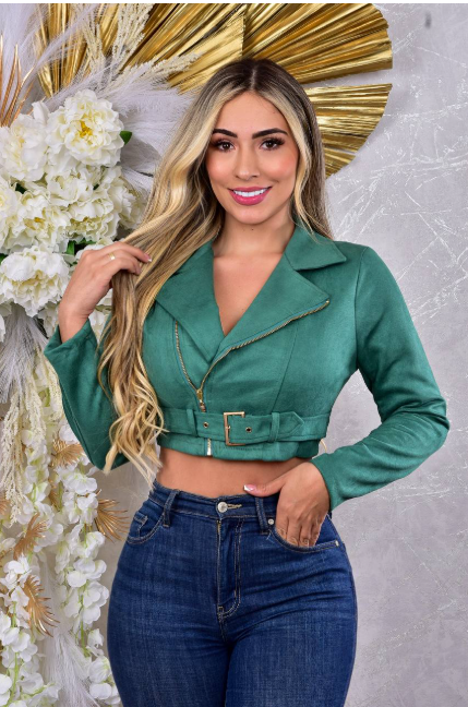 Chaqueta Croppet Para Dama