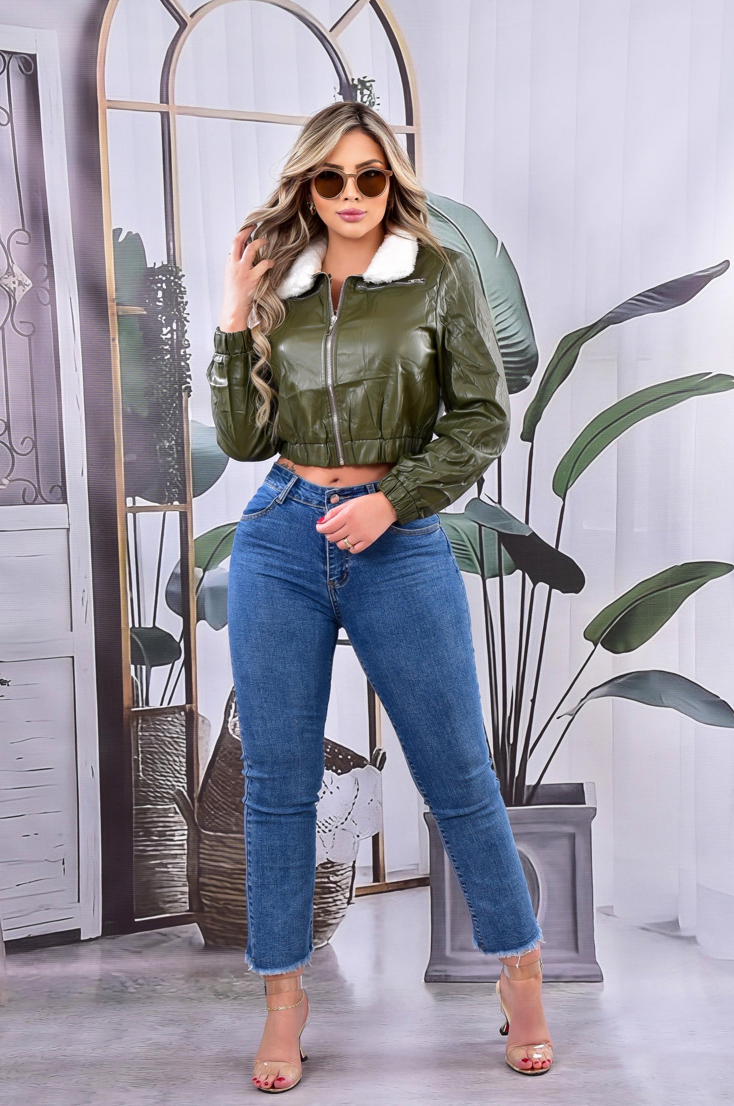 Chaqueta de Cuero Dama