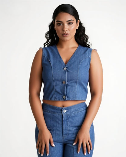 Conjunto Denim Elegance