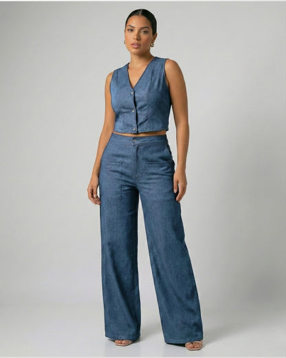 Conjunto Denim Elegance