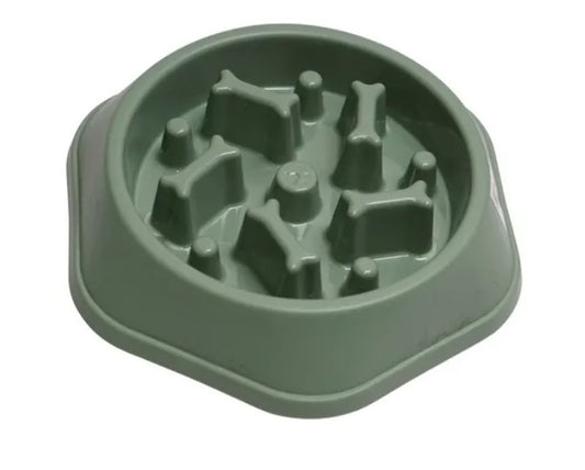 Comedero / Plato Huesito Antirreflujo Plastico Perro