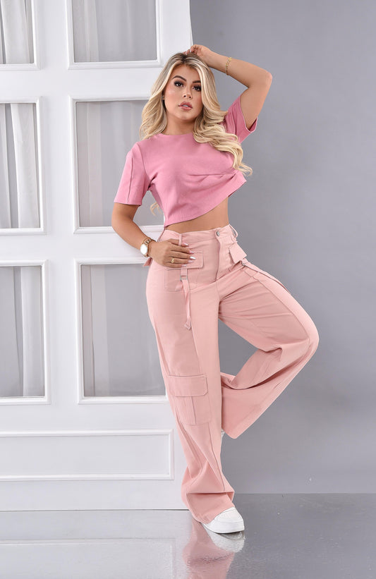 Camiseta Miranda En Algodón con Zip Lateral