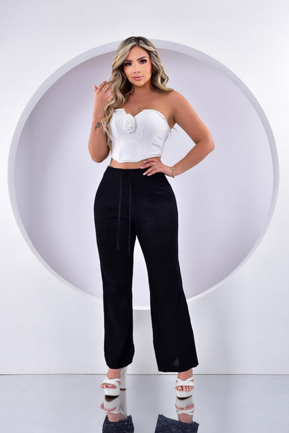 Pantalón Casual Dama Tejido de Punto Talla Única