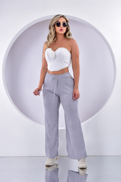 Pantalón Casual Dama Tejido de Punto Talla Única