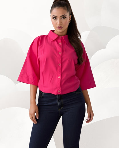 Blusa Dama Greta Manga Tres Cuartos