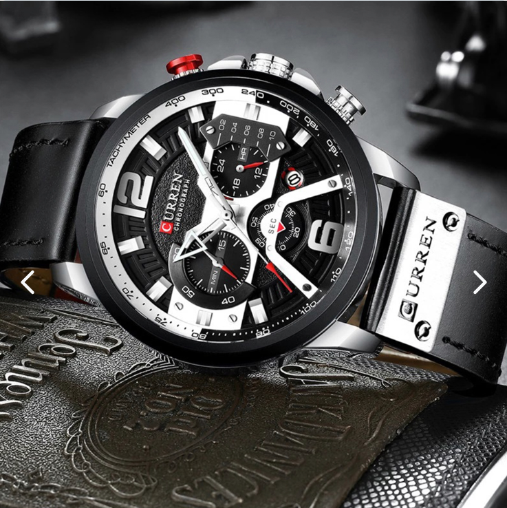 Reloj Para  Hombre Curren Pulso de Cuero 8329