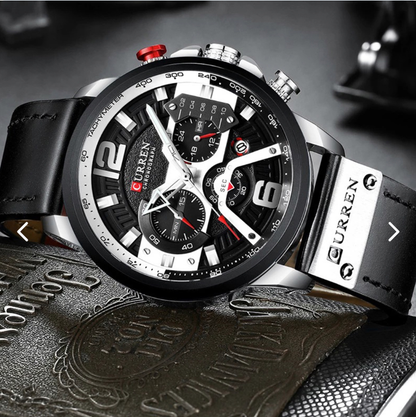 Reloj Para  Hombre Curren Pulso de Cuero 8329