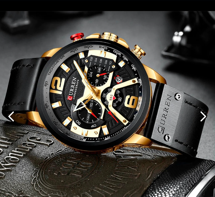Reloj Para  Hombre Curren Pulso de Cuero 8329