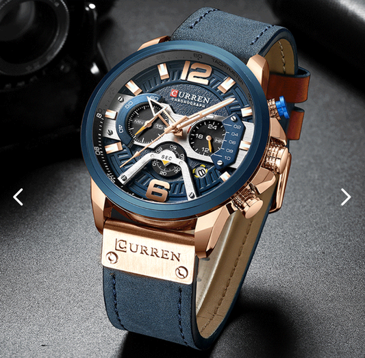Reloj Para  Hombre Curren Pulso de Cuero 8329