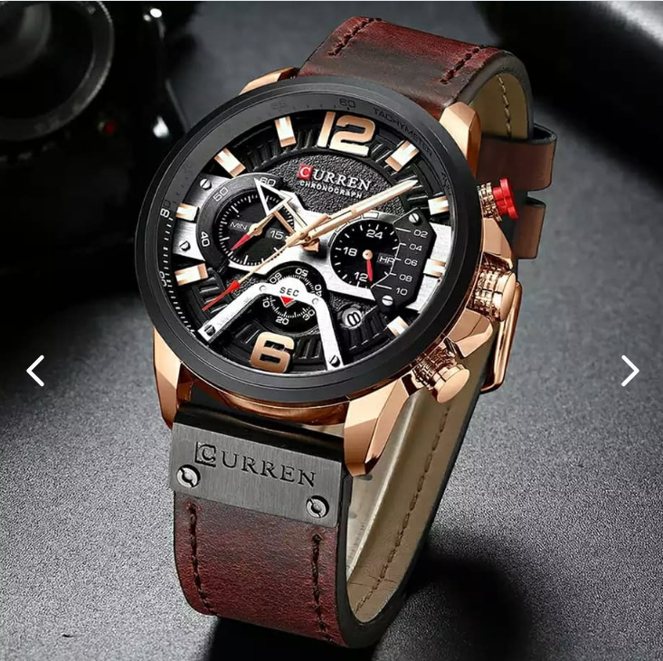 Reloj Para  Hombre Curren Pulso de Cuero 8329