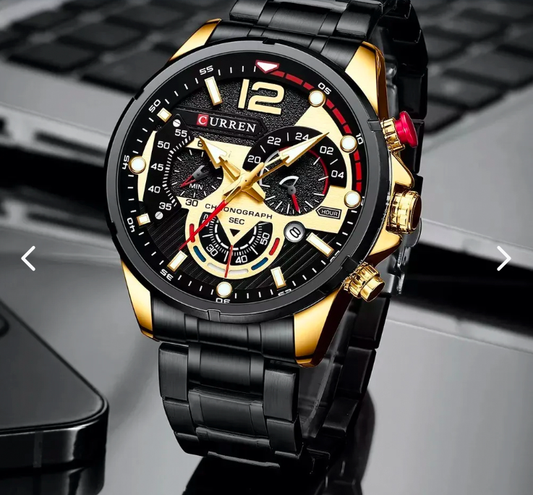 Reloj Para Hombre En Acero Inoxidable Curren 8395 Con Crono-grafos
