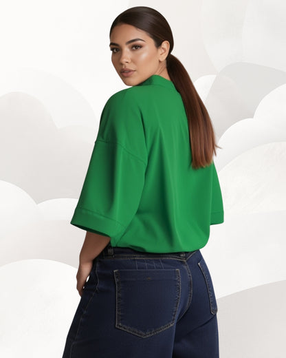 Blusa Dama Greta Manga Tres Cuartos